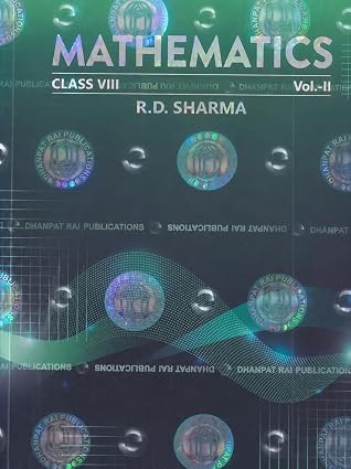RD Sharma Class 8 Part 2 Mathematics 2026 Edition | for 2026-27 CBSE Examinations