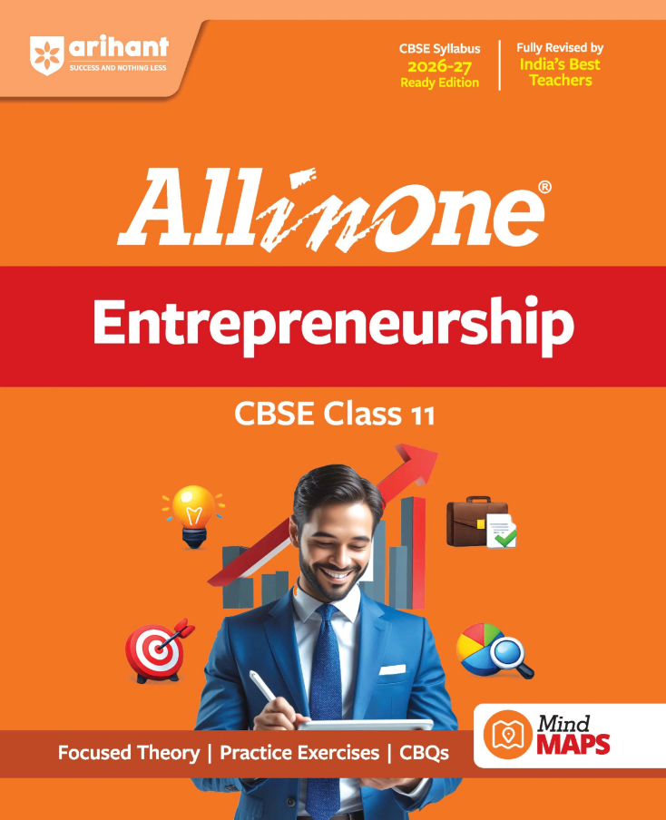 Arihant All in One Entrepreneurship Class 11 for CBSE Exam 2026-27 | F970 | 9789378168147