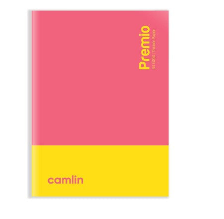 Camlin Premio Notebook | 64 GSM Paper | Single Line | 120 Pages | Soft Cover Long Notebook for School, College & Office Use | Pack of 1