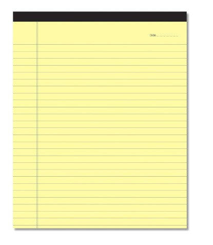 Clickedin- Notepads for Office, Premium 60 GSM Paper A4 Size Legal/Wide Ruled Pad (Yellow)