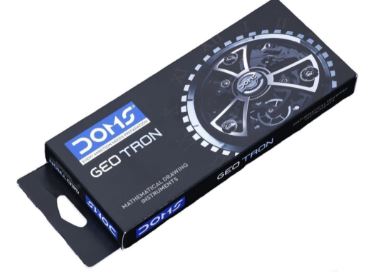 DOMS GEOTRON Geometry Box and Mathematical Drawing Instruments | Dual Side Tray |12 Instruments Included