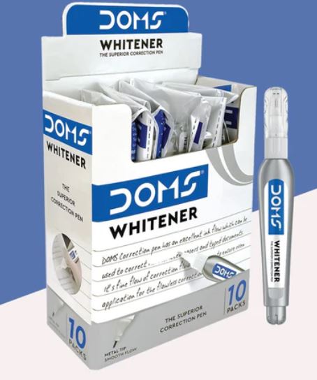 DOMS Correction Pen 7 ml 0 mm Fluid Correction Pen (Set of 10, White)