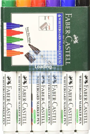 Faber Castell 6 Whiteboard Markers