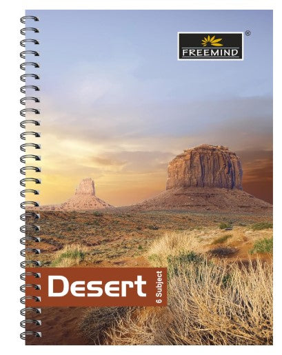 Freemind Desert Series A4 Notebook, 500 Pages, Plastic Cover, Unruled