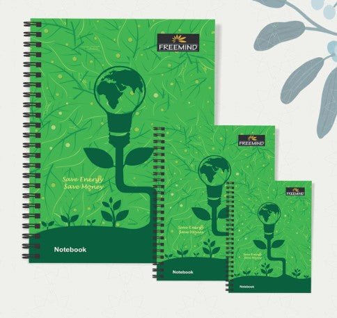 Freemind Notebook, 240 Pages, Single Line, Wiro Binding, Pack of 6