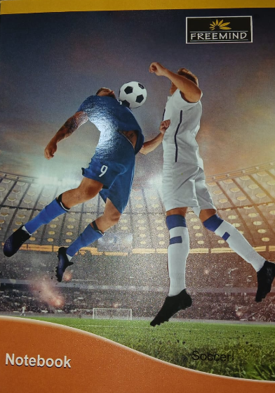 Freemind Interleaf Notebook (One side plain & One side line) 160 Pages