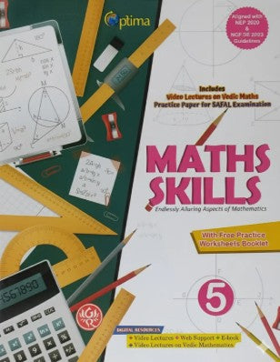 Optima Maths Skill with Practice Worksheets Class 5
