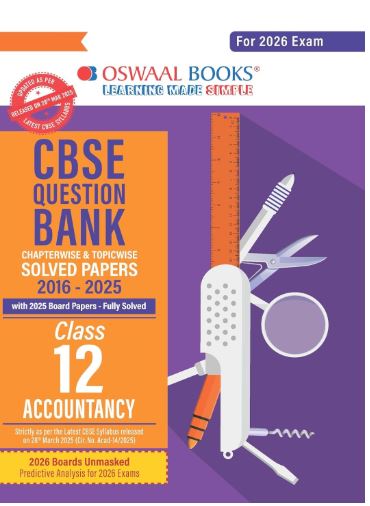 Oswaal cbse chapterwise Question bank Accountancy class 12