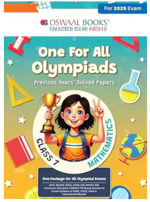 Oswaal One For All Olympiads Previous Year' Solved Papers Mathematics Class 7
