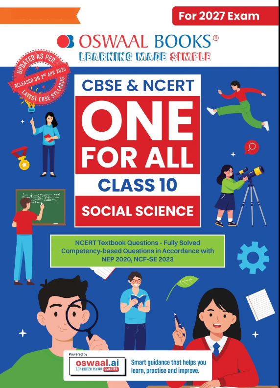 Oswaal One For All Social Science Class 10 | CBSE | With NCERT Exemplar & Competency-based questions | For 2027 Exam
