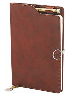 Pierre Cardin Elite | Luxurious Satin Gold Finished Ball Pen & Premium Leather Diary with Magnetic Closure