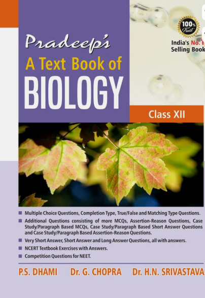 Pradeep's A Text of Biology Class 12