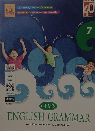 Ratna Sagar Gem's English Grammar with Comprehensive Grammar & Composition Class 7