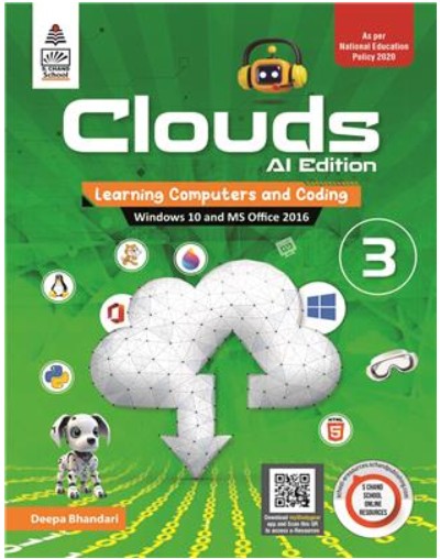S. Chand Clouds AI Learning Computers And Coding Book Class 3