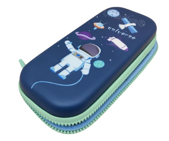 Sanghariyat 3D Cover EVA Space Theme Pencil Case Large Capacity Pencil Pouch Bag Compass School Pouch Organizer for Students Kids Premium Stylish Pen Holder Pouch Stationery Box Return Gifts for Kids