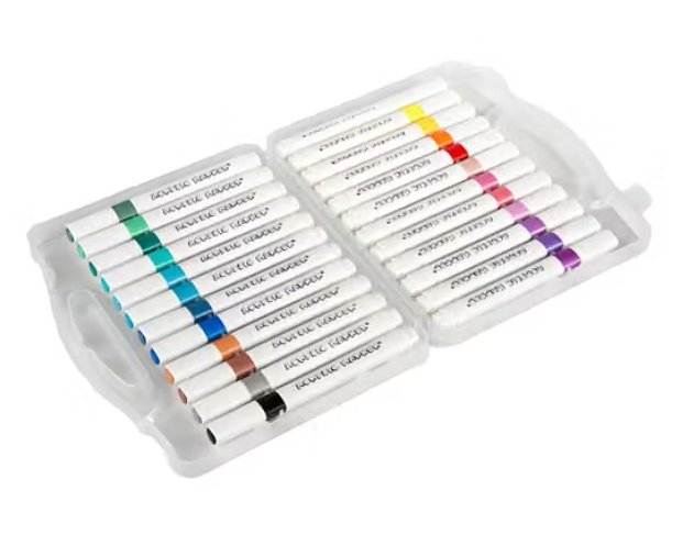 Carry On Acrylic Markers Pack of 24 Colour Markers