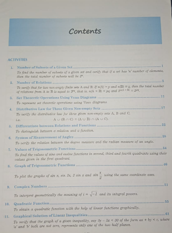 Laxmi Comprehensive Mathematics Lab Manual Class 11
