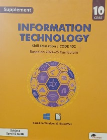 Touchpad Information Technology Skill Education Code 402 Class 10 CBSE Supplement