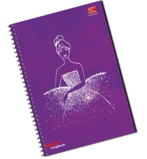 WOW A4 SPIRAL LONGBOOK (GIRL) 200 Pages