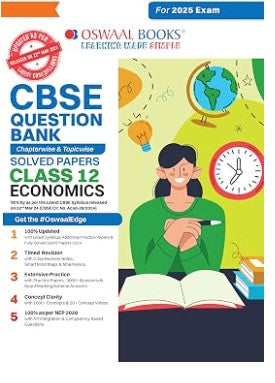Oswaal CBSE Question Bank Class 12 Economics, Chapterwise and Topicwise Solved Papers For Board Exams 2025