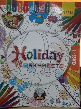 Gems Holiday Worksheets Class 1