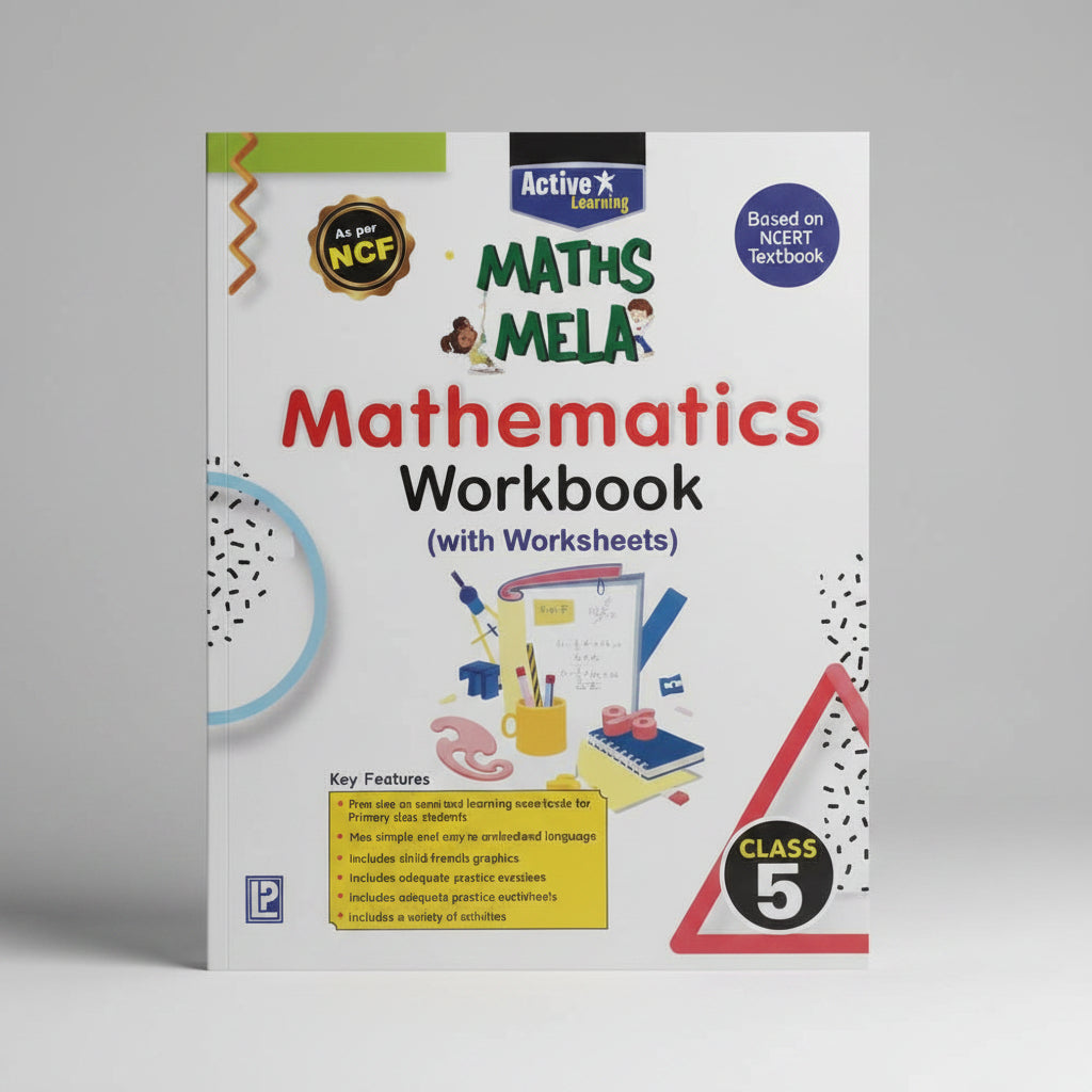 Laxmi Maths Mela Mathematics Workbook with worksheets class 5