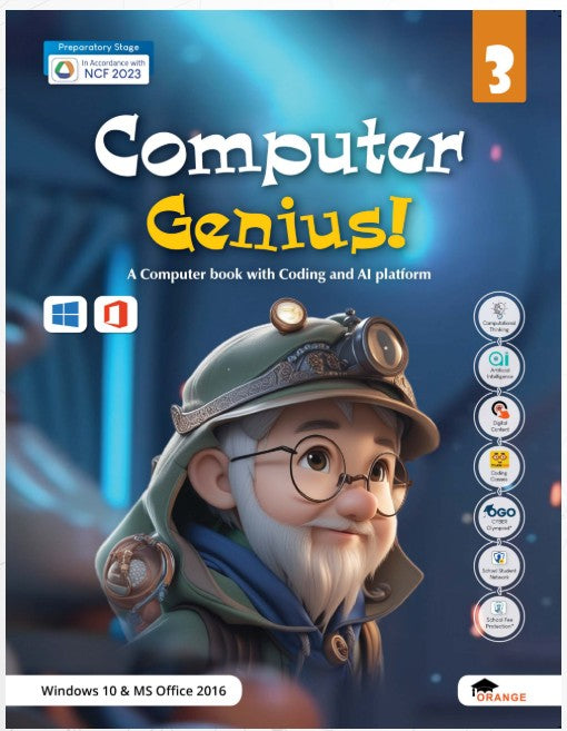 Orange Computer Genius Class 3