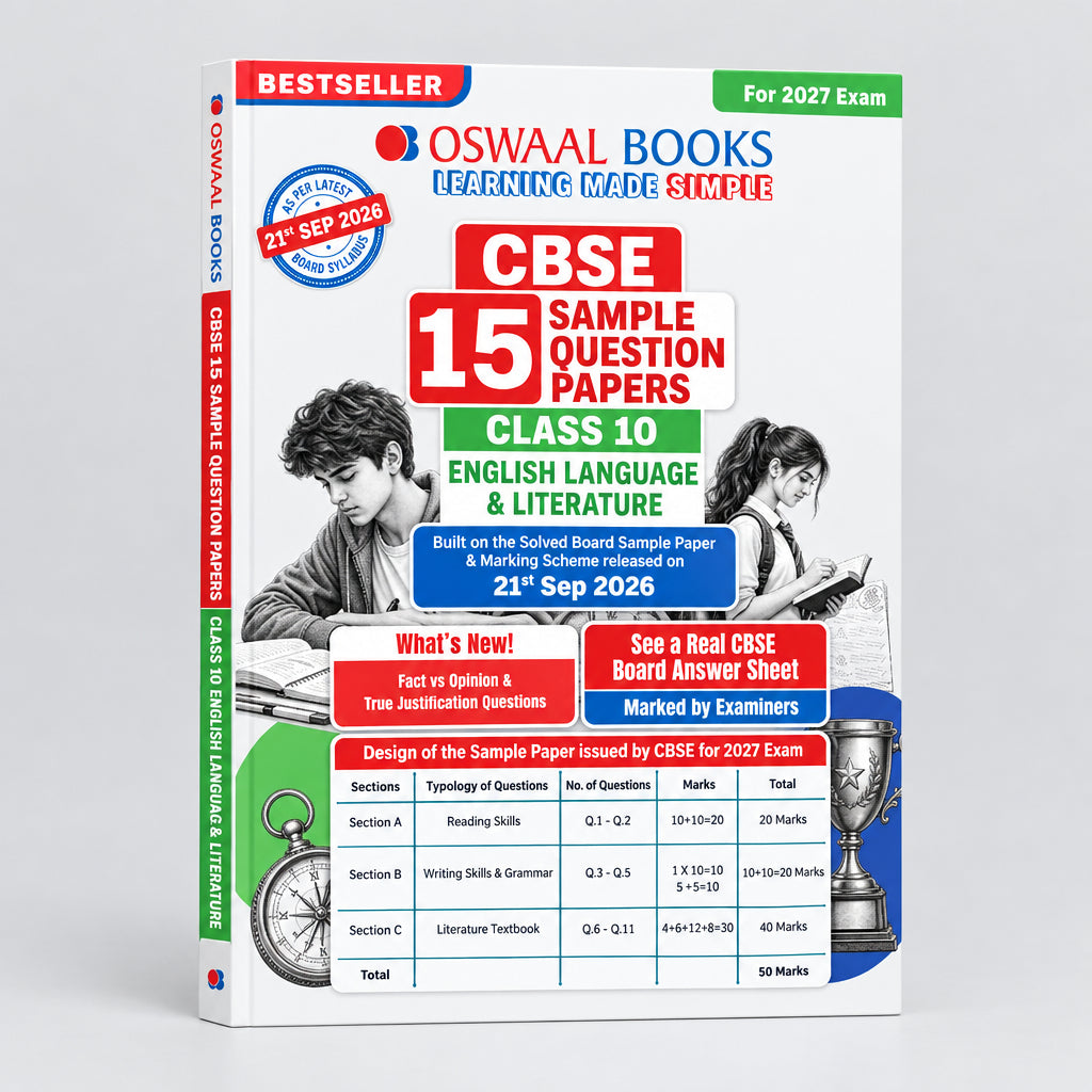 Oswaal CBSE 15 Sample Question Papers English Language & Literature for Class 10 2027 Board Exam