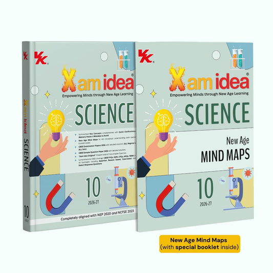 VK Globlal Xam idea Science Class 10 | CBSE 2026–27 | Mind Maps | NCERT & CBSE 2026 Questions