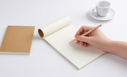 Accuprints A5 Pack of 1 NotePad for Office And School Purpose 90 GSM Size 7 by 10 inches Pad - Off White Paper (Unruled)