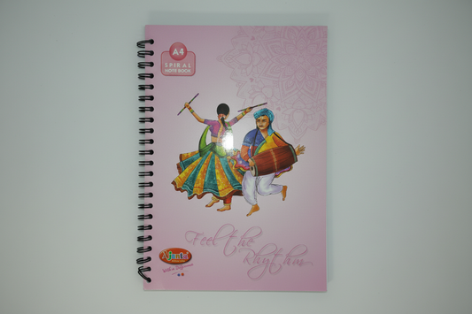 Ajanta A4 Spiral Notebook 180 Pages (Single Line)