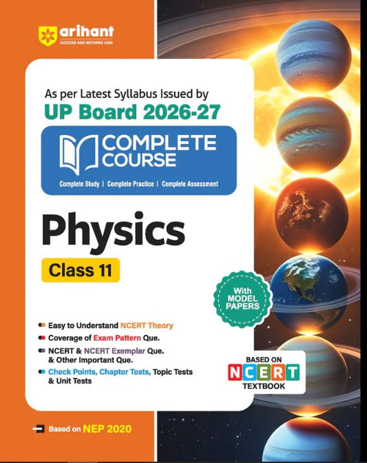 Arihant UP Board 2026-27 Complete Course Physics Class 11