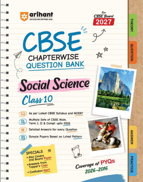 Arihant CBSE Social Science Class 10 Chapterwise Question Bank for Board Exam 2027