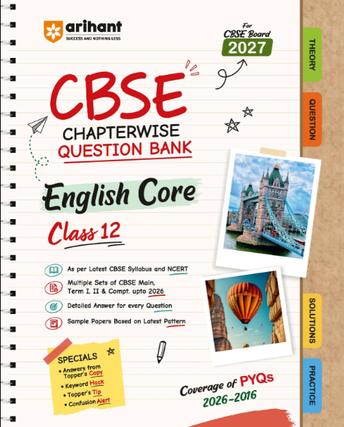 Arihant CBSE English Core Class 12 Chapterwise Question Bank for Board Exam 2027