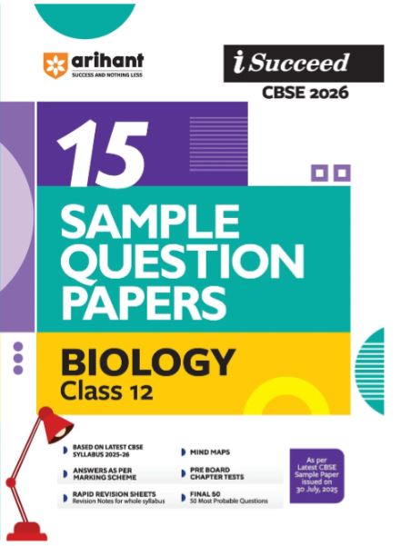Arihant i succeed sample question  papers  biology class 12