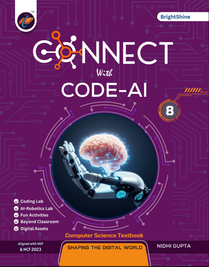 BrightShine Connect with Code- AI Class 8