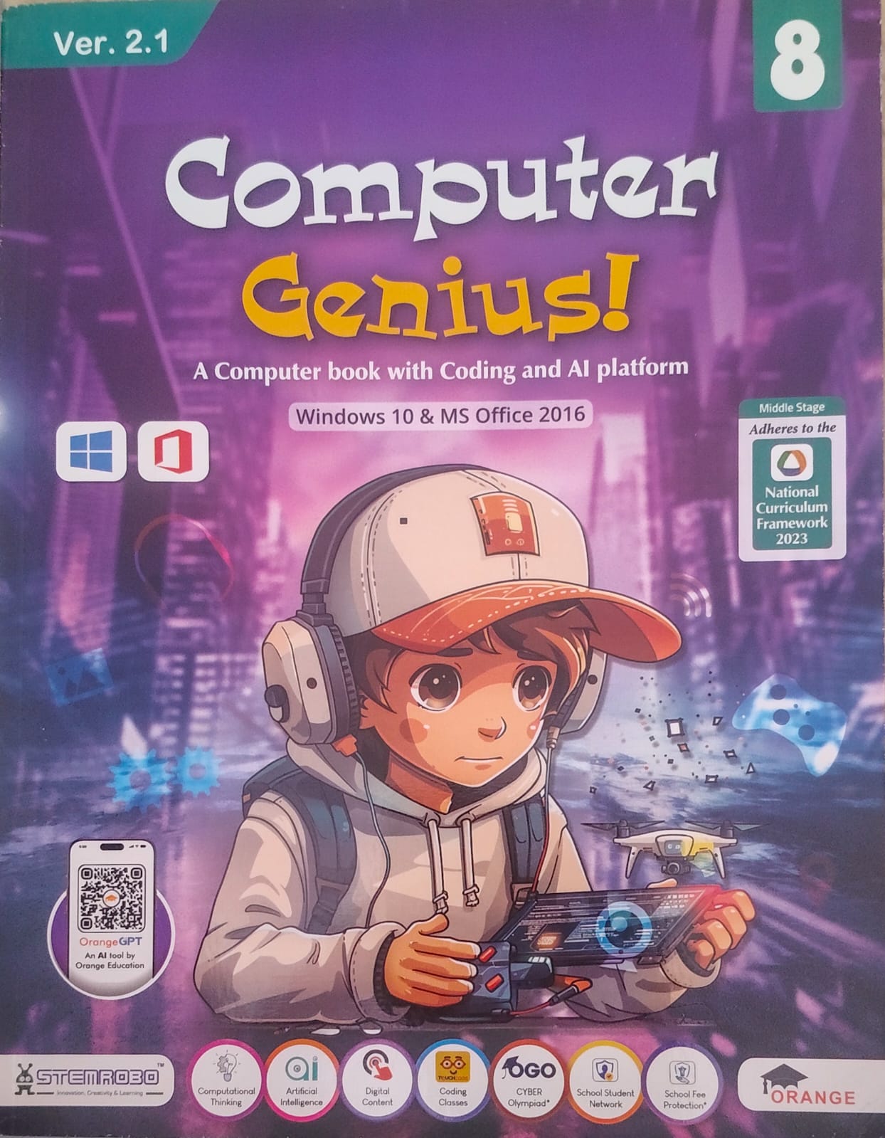 Orange Computer Genius Ver-2.1 Class 8