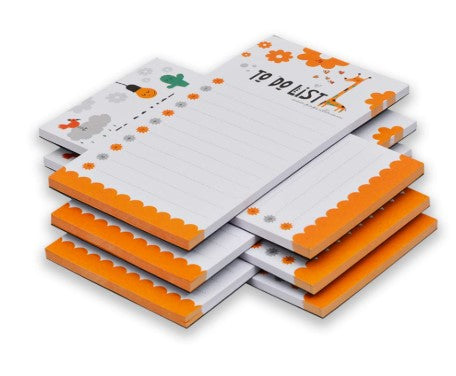 COI Memo Pad Daily Planner Notepad Undated Daily Agenda, Focus, and To Do List Notepad with Checklist Set of 6
