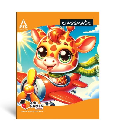 Classmate Notebook | 172 Pages | Single Line | Pack of 5 | Short Size Ruled Notebook for School Students