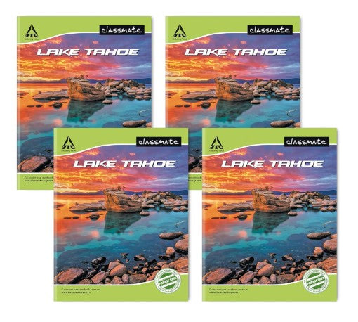 Classmate Short Size Notebook - 140 Pages | Single Line | Pack of 4 Notebooks | Short Size Ruled Notebook for School Students