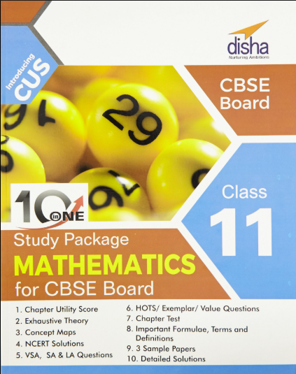 Disha 10 in One Study Package Mathematics for CBSE Board Class 11