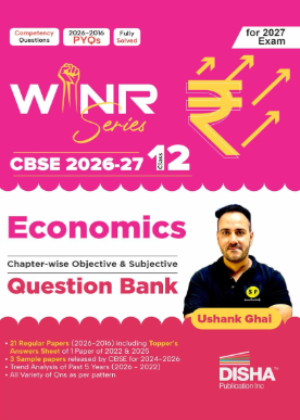 Disha WINR Economics Chapterwise Objective & Subjective Question Bank for Class 12 CBSE 2026-27