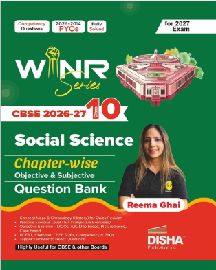 Disha WINR Social Science Chapterwise Objective & Subjective Question Bank for Class 10 CBSE 2026-27