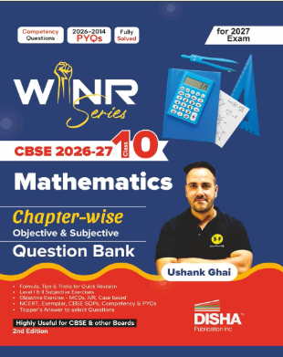 Disha WINR Mathematics Chapterwise Objective & Subjective Question Bank for Class 10 CBSE 2026-27