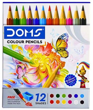 DOMS Pencil Colour 12 Shades