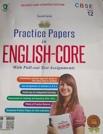 Evergreen  Practice Papers in English-Core with Pull-out Test Assignments CBSE Class 12