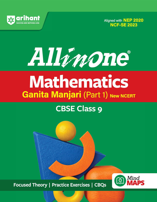Arihant All in One Mathematics (Ganita Manjari) Part-1 Class 9 for CBSE Exam 2026-27