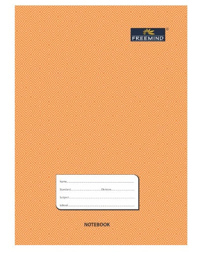 Freemind Notebook, Four Line with Interleaf, 172 Pages, Brown, Pack of 6