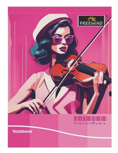 Freemind Space Exploration Notebooks, A4 Single Line, 288 Pages, Pack of 4