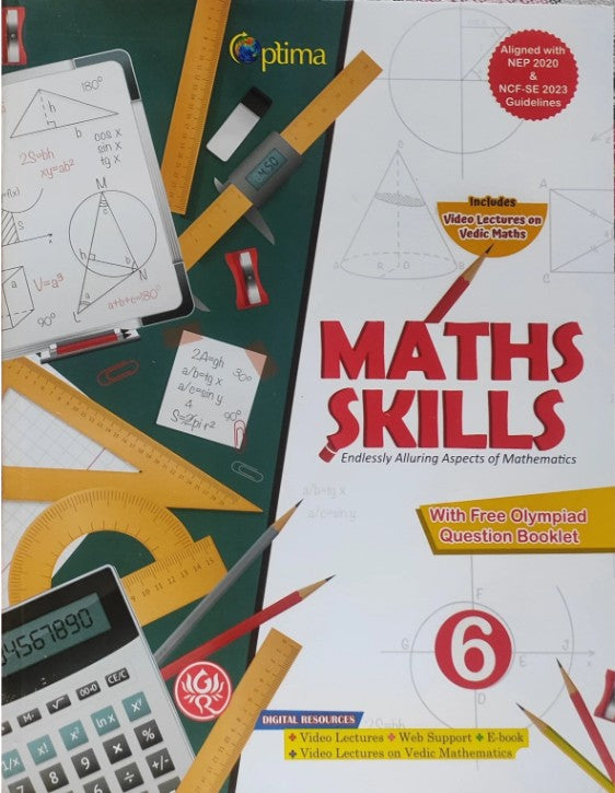 Optima Maths Skill with Practice Worksheets Class 6